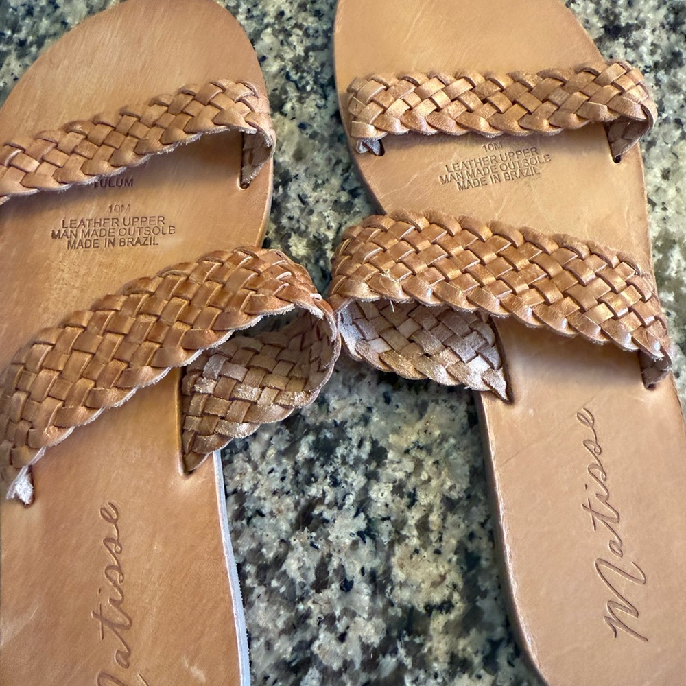 Matisse Braided Tan Sandals